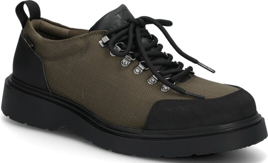 Calvin Klein Combat Hiking Shoe Mix Mat Wl   OLIVE NIGHT BLACK   46 x 46
