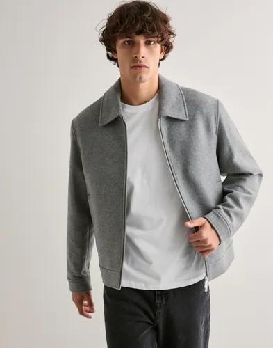 Selected Men Slhphilip Wool Blend Jkt Noos Vårjakker Grå
