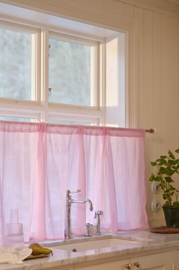 Jotex Kafégardin Linmiks Rosa LINN 206601606473