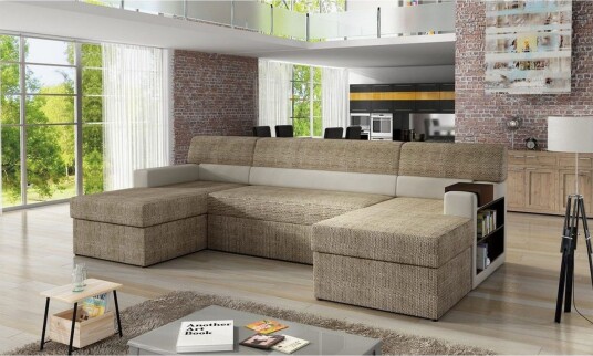 Seksjon Eltap Markos 310x159x90 cm Berlin 03 Myk 33 Beige Høyre Seksjon Eltap Markos 310x159x90 cm Berlin 03 Myk 33 Beige Høyre