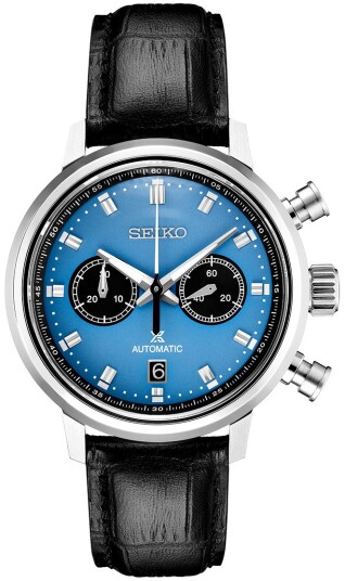 Seiko Herreklokke SRQ039J1 Prospex Blå/Lær Ø42.5 mm