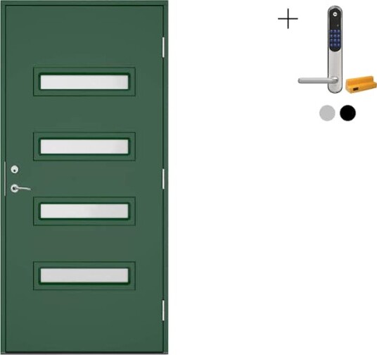 Ytterdør Swedoor Clever-Line+ Rago med Yale Doorman Classic Home