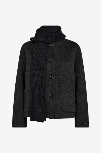 Mos Mosh Jakke mmMaria Loisa Wool Jacket Grå Mos Mosh Jakke mmMaria Loisa Wool Jacket Grå