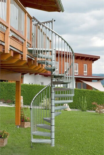 Spiraltrapp Byggera Royal Zink