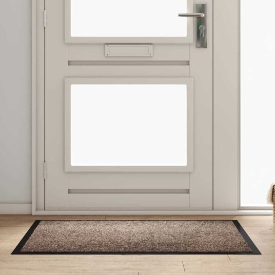 Dørmatte Beige 60 x 40 x 1.2 cm Teddy stoff