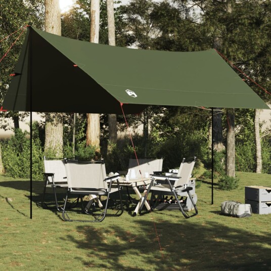 Campingpresenning olivengrønn 438x376x212 cm vanntett Campingpresenning olivengrønn 438x376x212 cm vanntett