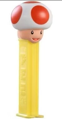 Super Mario Toad Pez Dispenser med 2 Pakker