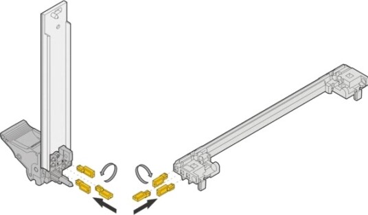 Schroff Kodningskiler Codierkeile Ral7035 100 Stk 20817501 20817501