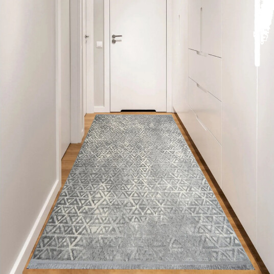 Naveena Gangmatte 120x400 cm Rektangulær - Grå/Krem