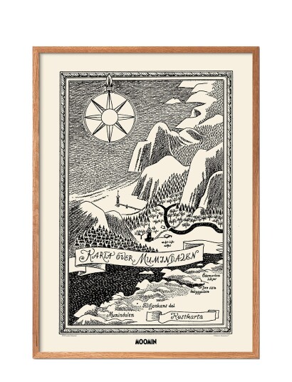 PSTR Studio Moomin X Pstr Studio - Map Of Moomin Valley I - 50X70CM PSTR Studio Moomin X Pstr Studio - Map Of Moomin Valley I - 50X70CM