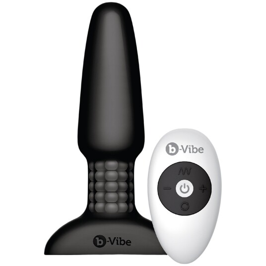 Vibe B-Vibe Fjernstyrt Rimming Plug       - Svart