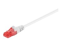 MicroConnect CAT6 Nettverkskabel RJ-45 1 m U/UTP Hvit (Pakke med 10)