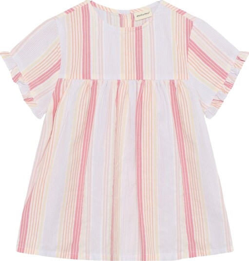 Minymo T skjorte Bright White Minymo 8 år 128 T skjorte Hvit Rosa