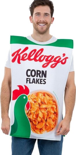 Lisensiert Kellogs Corn Flakes Unisex Kostyme til Voksen Onesize