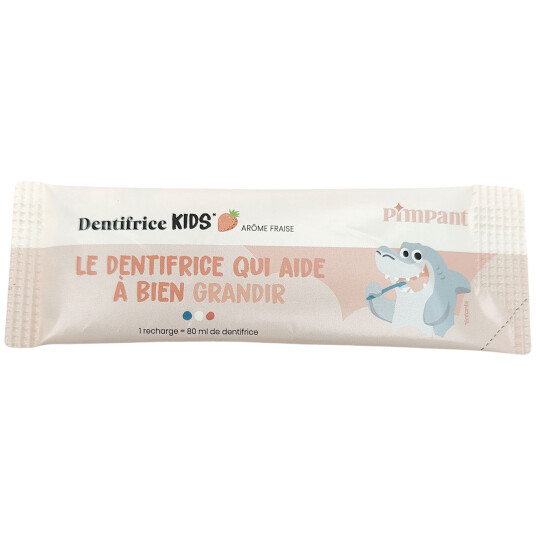 Naturlig Barnetannkrem Pulver Pimpant Jordbærrefill 8 gr. Naturlig Barnetannkrem Pulver Pimpant Jordbærrefill 8 gr.