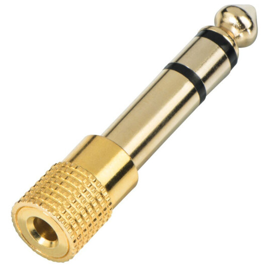 Hodetelefonovergang / adapter / plugg 3,5 mm - 6,3 mm In-akustik