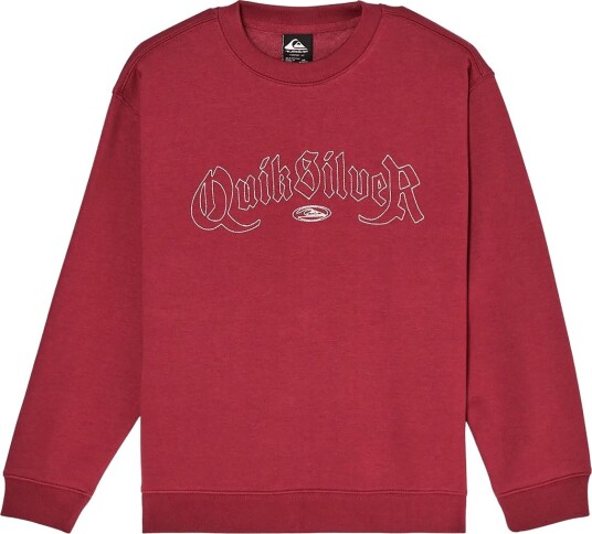 Quiksilver Graphic Crew Oversized Youth Red 12 Quiksilver Graphic Crew Oversized Youth Red 12