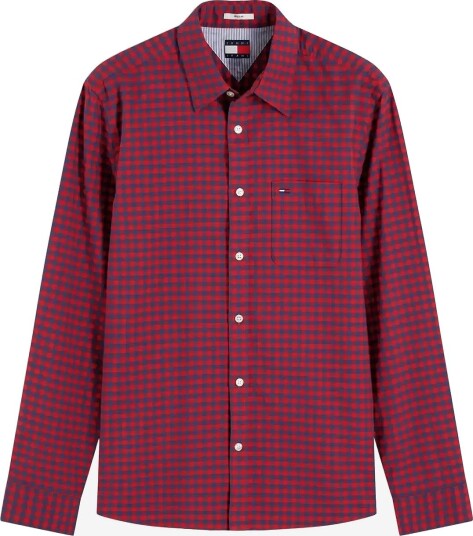 Tommy Jeans Tjm Reg Check Oxford Shirt SCARLET FLARE CHECK M