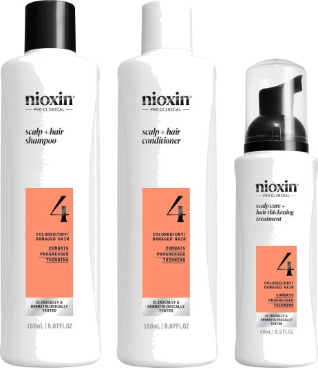 Nioxin System 4 Sjampo Prøvesett for Farget og Tynning Hår 340 ml Nioxin System 4 Sjampo Prøvesett for Farget og Tynning Hår 340 ml