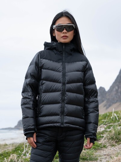 Twentyfour Aurora Warm Dunjakke Sort 34
