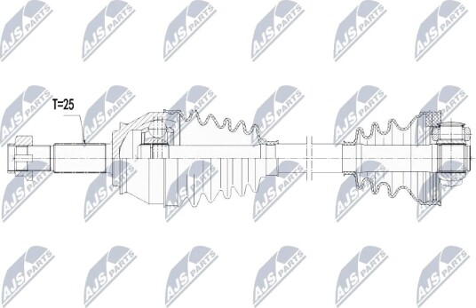 Nty Drivaksel NTY NPW FT 025