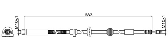 Bremseslange METZGER 4110949