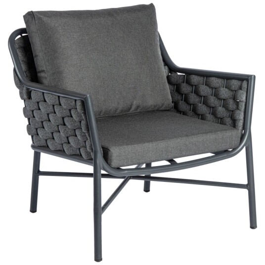 VEGA Loungestol utendørs Arto; 71x75x78 cm BxDxH; Antrasitt VEGA Loungestol utendørs Arto; 71x75x78 cm BxDxH; Antrasitt