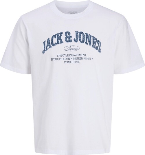 Jack & Jones Jjedenver Logo Tee Ss O Neck Sn White L