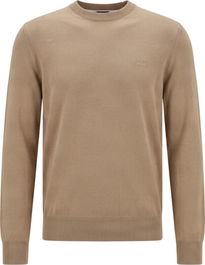 Boss Herre Strikkevarer Beige S,