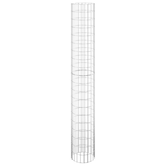 vidaXL Sirkulær gabion høybed 3 stk galvanisert stål Ø30x200 cm