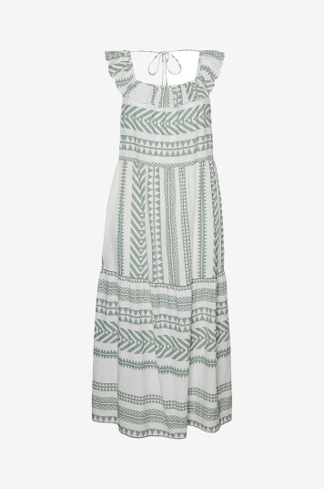 Vero Moda Curve Maxikjole vmcDicthe SL Ankle Dress Wvn Curve Grønn
