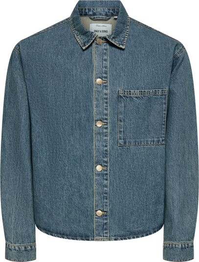 ONLY & SONS Onssprick Box Azg Dnm Jacket Blue XL ONLY & SONS Onssprick Box Azg Dnm Jacket Blue XL