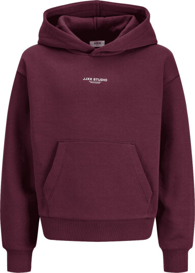 JJXX Kids Jxstudio Vesterbro Hood Swt Noos Grl - Burgundy - 152