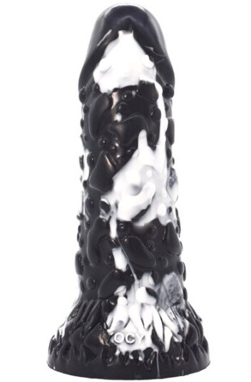 Toadyk Dildo Black-White 22 cm