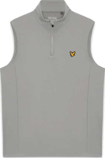 Lyle & Scott Golf Core Quarter Zip Midlayer Vest Golfvest herre Ultimate Grey X Large