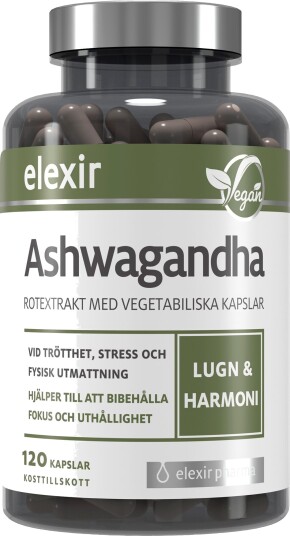 Elexir Pharma Ashwaganda 120 stk Elexir Pharma Ashwaganda 120 stk