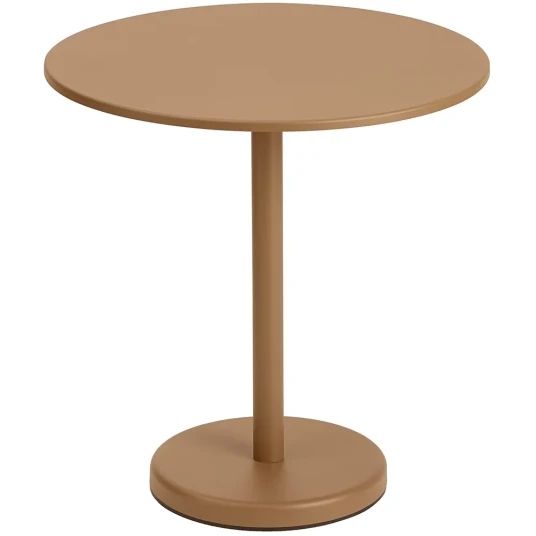 Muuto Linear Steel Bistrobord Ø70 cm Burnt Orange Muuto Linear Steel Bistrobord Ø70 cm Burnt Orange