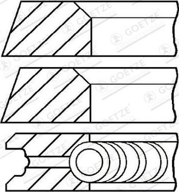 Stempelringsett GOETZE ENGINE 08-319700-10