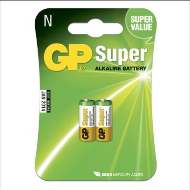 GP Alkalisk LR1 Batteri 1.5V - 2-pk GP Alkalisk LR1 Batteri 1.5V - 2-pk