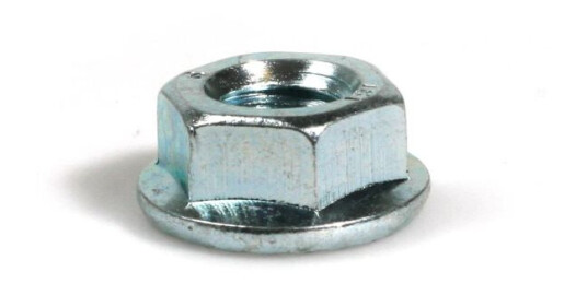 Schäfer & Peters 6923412 Flensmutter M6MF A4 DIN 6923 RILLET M12 18 x 12 x 26 mm 100-pakk Innfesting