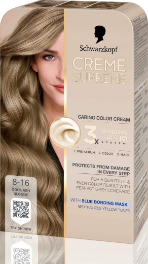 Schwarzkopf Creme Supreme  8-16 Cool Ash Blonde