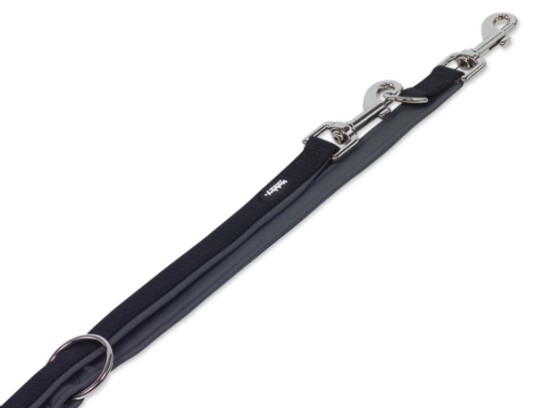 Nobby 80529 05 Hund Dobbel Styring Sort Grå Ledning Nylon M L