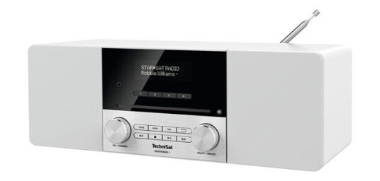 TechniSat Digitradio 3 DAB+/FM-radio med CD-spiller - Lydsystem Hvit TechniSat Digitradio 3 DAB+/FM-radio med CD-spiller - Lydsystem Hvit