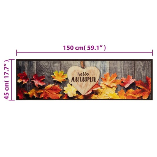 Kjøkkenteppe vaskbar Autumn 45x150 cm fløyel 8721012919020