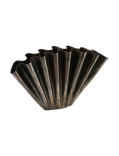 House Doctor Flood Vase Black ANTIQUE BROWN H30CM