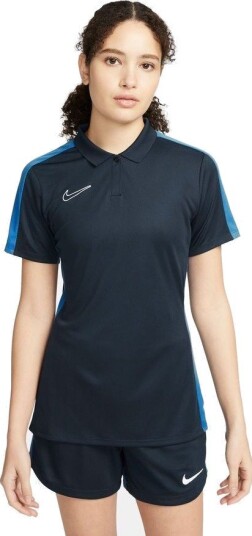 Nike Polo Dri FIT Academy 23 Obsidian/Blå/Hvit Kvinner størrelse Large