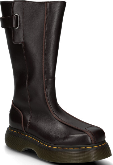 Dr. Martens Buzz Hi Dark Brown Milled Gloss - Brown - 38