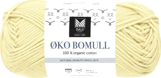 Økologisk Bomull - 329 Lys Gul Gul