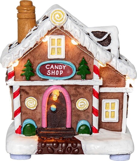 Star Trading - Dekorativt landskap Gingerville Small Candy - Flerfarget