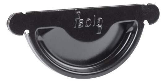 Isola Endestykke stål 125mm sort Isola Endestykke stål 125mm sort